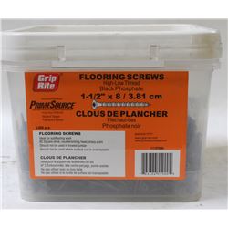 PAIL OF GRIP-RITE FLOORING SCREWS 1.5" X 8