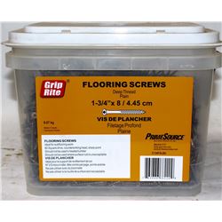 PAIL OF GRIP-RITE FLOORING SCREWS 1-3/4" X 8