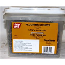 PAIL OF GRIP-RITE FLOORING SCREWS 1-3/4" X 8