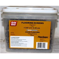 PAIL OF GRIP-RITE FLOORING SCREWS 1-3/4" X 8