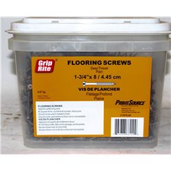 PAIL OF GRIP-RITE FLOORING SCREWS 1-3/4" X 8