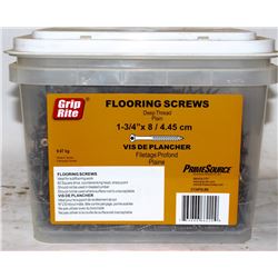 PAIL OF GRIP-RITE FLOORING SCREWS 1-3/4" X 8