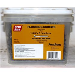 PAIL OF GRIP-RITE FLOORING SCREWS 1-3/4" X 8