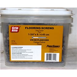 PAIL OF GRIP-RITE FLOORING SCREWS 1-3/4" X 8