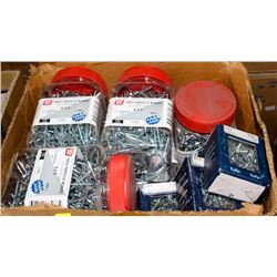 FLAT OF ASSORTED GRIP-RITE FASTENERS / SCREWS