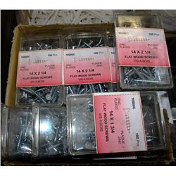 FLAT OF ASSORTED GRIP-RITE FASTENERS / SCREWS