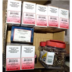 FLAT OF ASSORTED GRIP-RITE FASTENERS / SCREWS