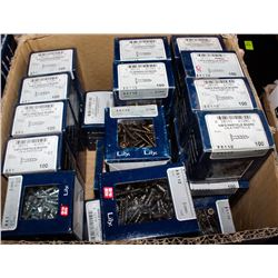 FLAT OF ASSORTED GRIP-RITE FASTENERS / SCREWS