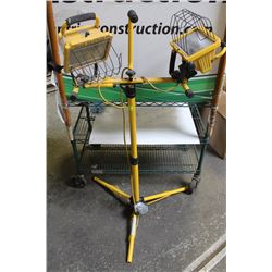 DUAL HALOGEN WORK LAMP W/ STAND