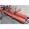 Image 1 : METAL SHEET / PANEL CART W/ 8FT A-FRAME ORANGE