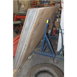 METAL SHEET / PANEL CART W/ 4'X8' CORRUGATED PANEL