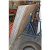 Image 1 : METAL SHEET / PANEL CART W/ 4'X8' CORRUGATED PANEL