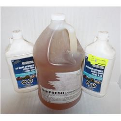 TWO ONE LITRE AIR BREAK ANTI FREEZE AND UNIFRESH