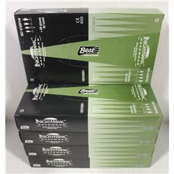 FIVE BOXES OF NITRILE DISPOSABLE GLOVES