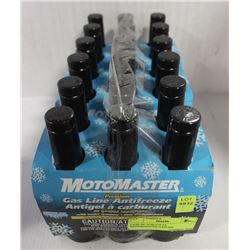 CASE OF 18 BOTTLES MOTOMASTER GASLINE ANTIFREEZE