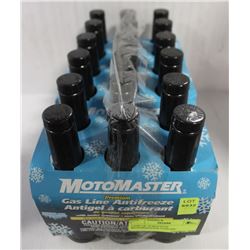CASE OF 18 BOTTLES MOTOMASTER GASLINE ANTIFREEZE