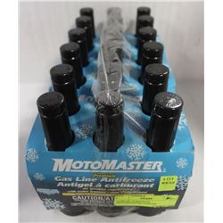 CASE OF 18 BOTTLES MOTOMASTER GASLINE ANTIFREEZE