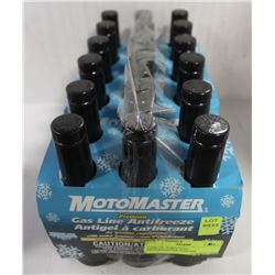 CASE OF 18 BOTTLES MOTOMASTER GASLINE ANTIFREEZE
