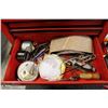 Image 2 : RED 3 DRAWER TOP TOOL CHEST W/ TOOLS AND CONTENTS