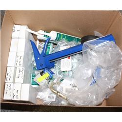 BOX INCLUDING SEALANT, CAULKING GUNS AND MORE