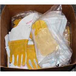 LARGE BOX OF AIR LIQUID BLUESHIELD WELDING GLOVES