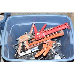 TOTE OF ASSORTED CAULKING GUNS