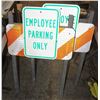 Image 1 : GROUP OF 2 HI-VIZ EMPLOYEE PARKING SIGNS