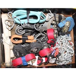 BUNGY CORDS,LIFTING SLINGS,RATCHET STRAPS,CHAIN