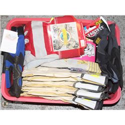 ASSORTMENT OF HEAVY LEATHER WORK GLOVES