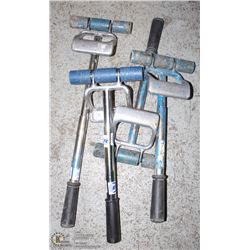 GROUP OF 4 FLOOR ROLLERS