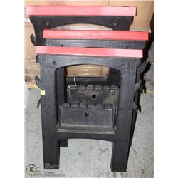LOT OF 3 PLASTIC SAWHORSES