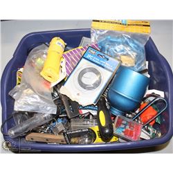 BIN OF ASSORTED TOOLS INCLUDING:
