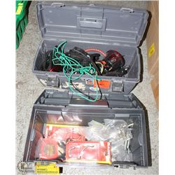 LOT OF 2 TOOLBOXES AND MISC. CONTENTS