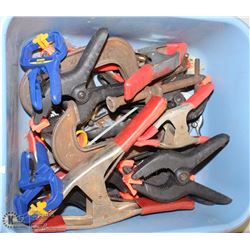 TOTE OF VARIOUS CLAMPS