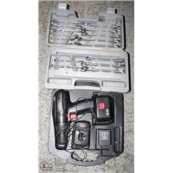 INCOMPLETE MASTERCRAFT WRENCH SET + 14.4 V JOBMATE