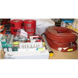 LARGE MISC. LOT INCLUDING: ABRASIVE WIRE DISCS,