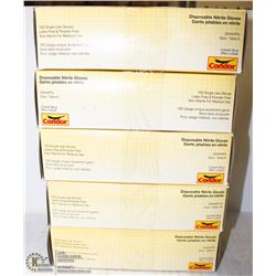 FIVE BOXES OF CONDOR POWDER FREE NITRILE GLOVES