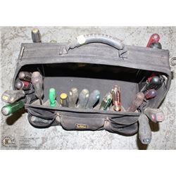 TOOL BAG WITH ASSORTED PHILIPS , FLAT HEAD AND
