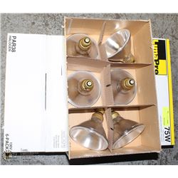 3 CASES OF LUMA PRO 130 VOLT PAR38 HALOGEN BULBS