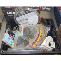 LOT OF ABRASIVE AND CUTTING BLADES