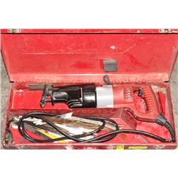 MILWAUKEE HEAVY DUTY SAWZALL WITH BLADES