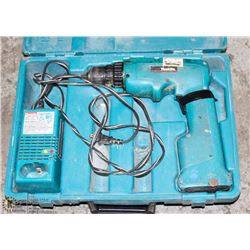 MAKITA DRILL CORDLESS WITH BATTERY AND CHARGER