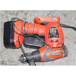 TWO BLACK & DECKER 14.4 VOLT CORDLESS TOOL