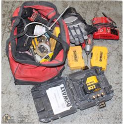 TOOL BAG OF DRILLS BATTERIES CHARGERS AND OTHER