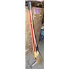 Image 1 : LOT OF 3 METAL RAKES AND A BRISTLE BROOM