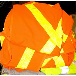 LOT OF 15 HI-VIS SAFETY VESTS
