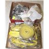 Image 1 : 2 BOXES OF RATCHET STRAPS AND FASTENERS