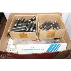 LOT OF HD THREADED RODS, COUPLINGS, PIPE CLEANERS