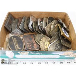 27 COLLECTORS BELT BUCKLES