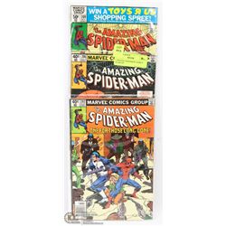 3 AMAZING SPIDERMAN COMICS 202,206,209